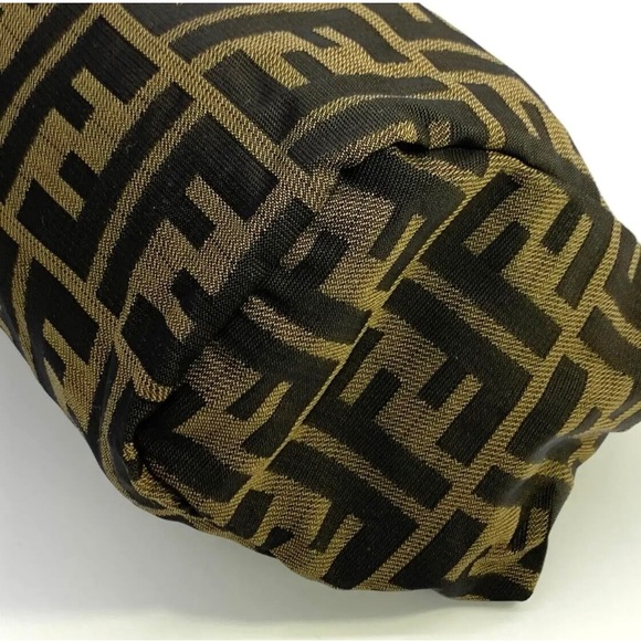 💯AUTH FENDI ZUCCA LARGE CLUTCH POUCH TOILETRY TRAVEL BAG LIKE NEW NYLON FOLDABLE - Picture 8 of 15